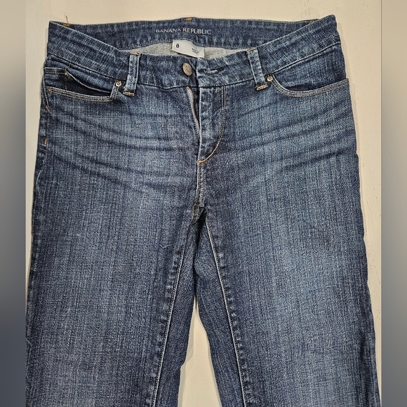 Banana Republic Vintage Denim Pants. Women's Classic Straight Leg. Fall 2008 - Picture 1 of 8